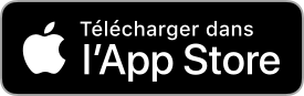 Bouton de téléchargement sur l'App Store d'Apple